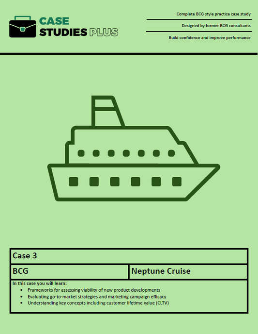 BCG Case 3 - Neptune Cruises (New Product Development)