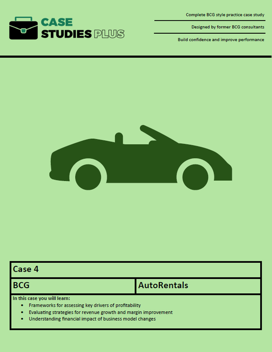 BCG Case 4 - AutoRentals (Profitability)