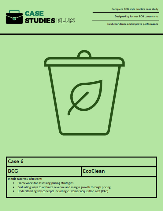 BCG Case 6 - EcoClean (Pricing)