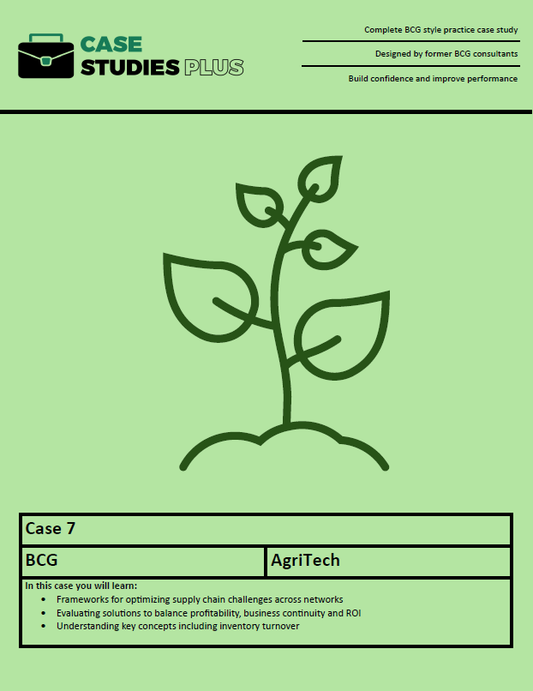 BCG Case 7 - AgriTech (Supply Chain)