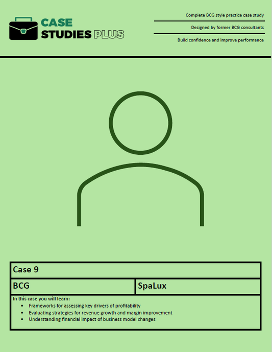 BCG Case 9 - SpaLux (Profitability)