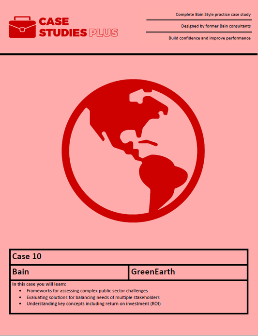 Bain Case 10 - GreenEarth (Public Sector)