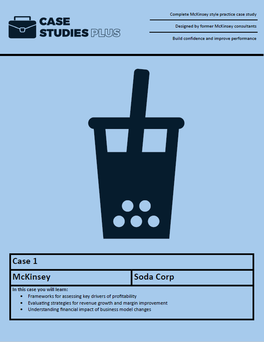 McKinsey Case 1 - Soda Corp (Profitability)