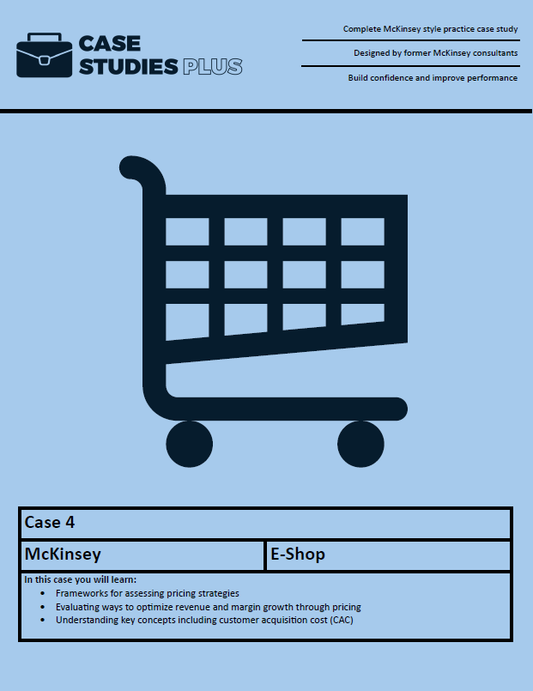 McKinsey Case 4 - E-Shop (Pricing)